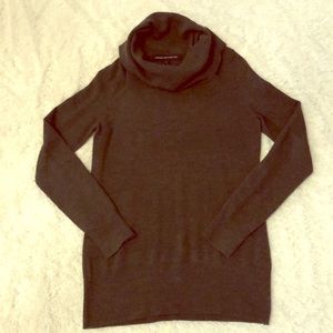 French Connection charcoal gray tunic sweater